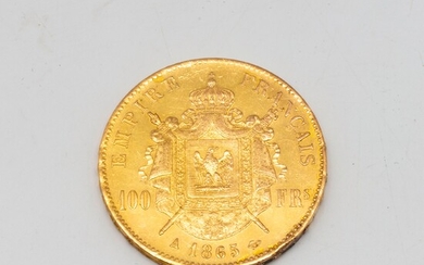Pièce de 100 francs or de 1865 A