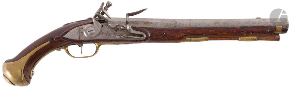 Pistolet de cavalerie à silex modèle 1733.... - Lot 1 - Ader
