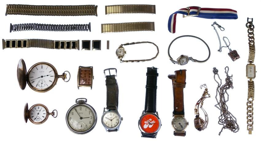 Pocket Watch and Wrist Watch Assortment