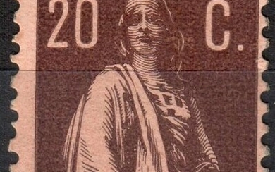 Portugal 1917/1920 - Stamp "Ceres" 20C Perforated 12x11 1/2 - Mundifil Nº 233 a