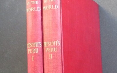 Prescott, History Conquest of Peru, 2vol. Ed. 1898 ill.
