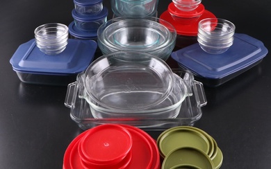 Pyrex and Other Mixing Bowls, Food Storage Containers, and Baking Dishes