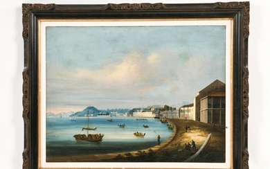 QING DYNASTY CHINESE EXPORT OIL OF MACAU