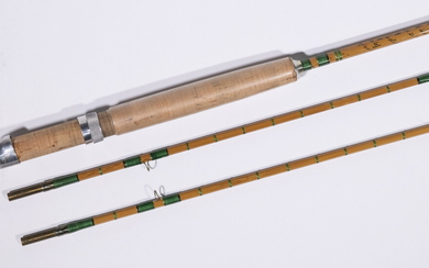 R.H. WOODS "CLASSIC" (2 PC) SPLIT BAMBOO 7 1/2' FLY ROD BY CONSTABLE