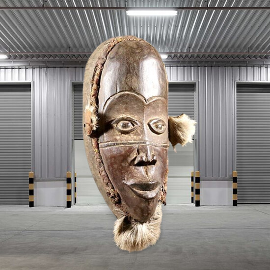 Rare African mask from the Galoa tribe Gabon, Africa.