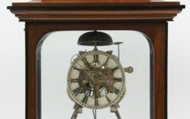 Rare Ithaca Skeleton Calendar Clock