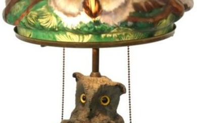 Rare Pairpoint Puffy "Owl" Table Lamp