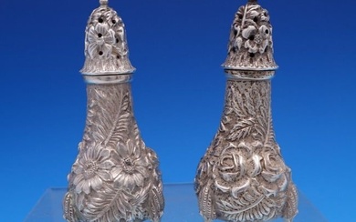 Repousse by AG Schultz and Co Sterling Silver Salt Pepper Shaker Set 2pc