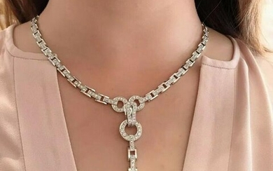 Reversible Black Pearl Drop Diamond Link Necklace in