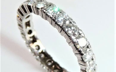 Ring - 18 kt. White gold Diamond (Natural)