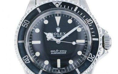 Rolex ROLEX Submariner vintage antique 5513 black dial watch men's