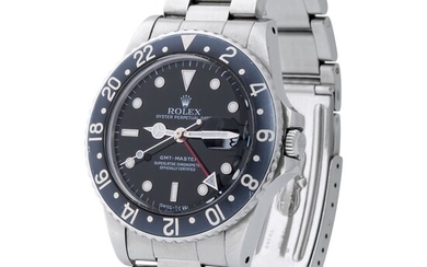 Rolex. Very Well Preserved and Desirable GMT-Master Automatic Wristwatch in Steel, Reference 1675, With Sweep Center Seconds and Date