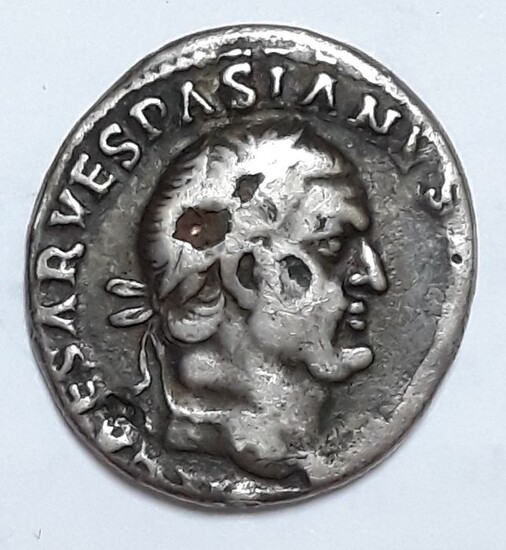 Roman Empire. Vespasian (AD 69-79). AR Denarius,Rome - Titus and domitian