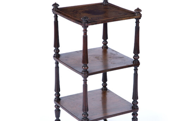 Rosewood Gillows style three tier whatnot