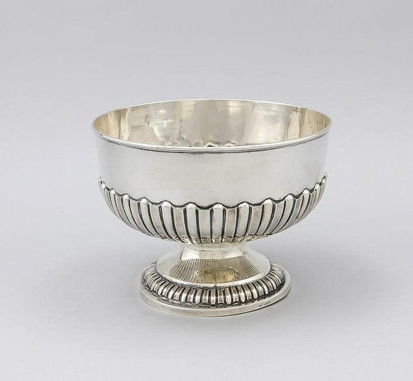 Round bowl, 20th century, marked silver, on a...
