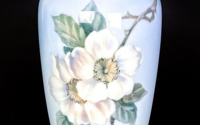 Royal Copenhagen Porcelain Vase Roses & Butterfly