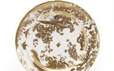 Royal Crown Derby Charger "Golden Aves"