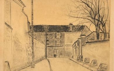 Rue de Banlieue, 1914 ca., Maurice Utrillo (Parigi 1883 - Dax 1955)