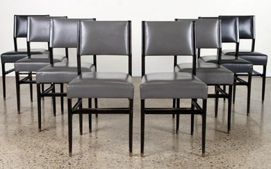 SET 8 DINING CHAIRS IN MANNER OF GIO PONTI C.1950
