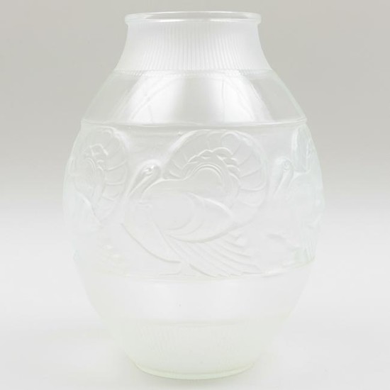 Sabino Art Deco Clear Glass Vase