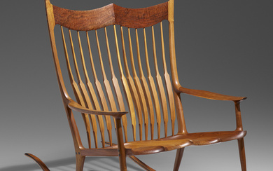 Sam Maloof Rare double rocking chair