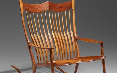 Sam Maloof, Rare double rocking chair