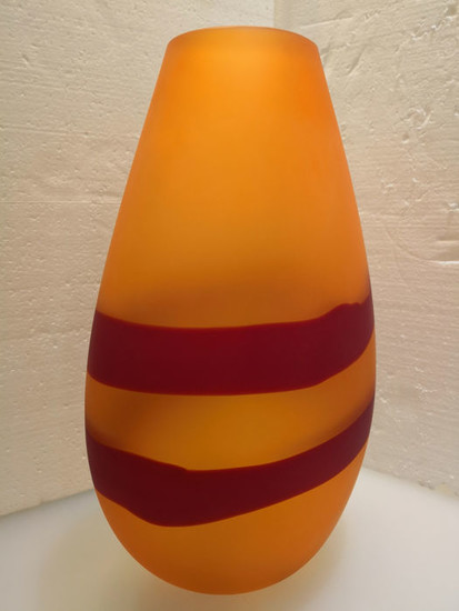 Satin Glass Vase (41 cm) (1) - Glass
