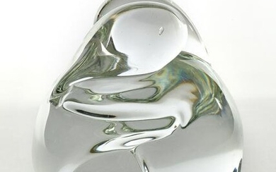 Seguso Vetri d'Arte Clear colorless solid glass