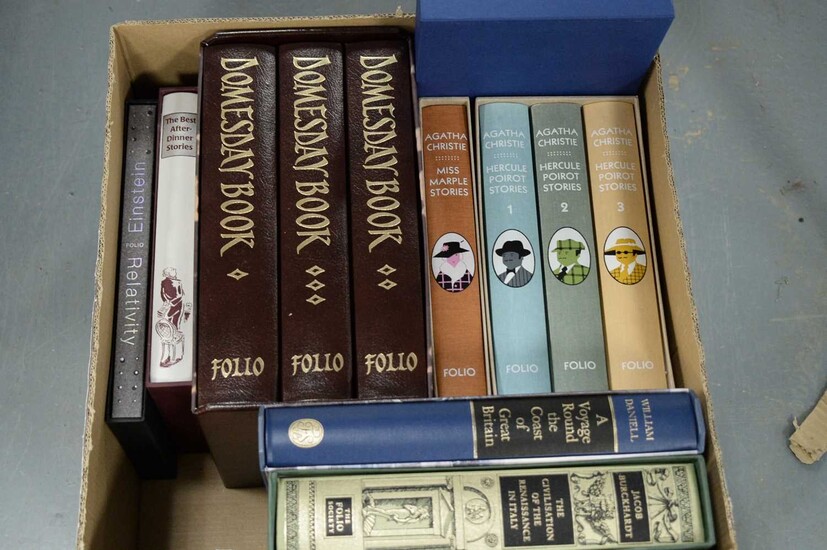 Selection of Folio Society hardback books.