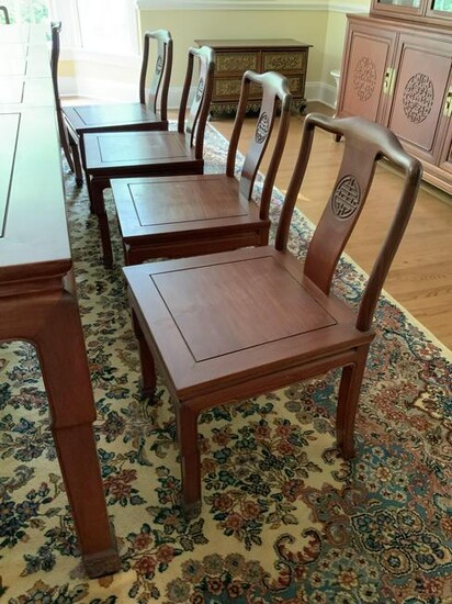 Set 12 Custom Rosewood Dining Chairs,J.L.George&Co