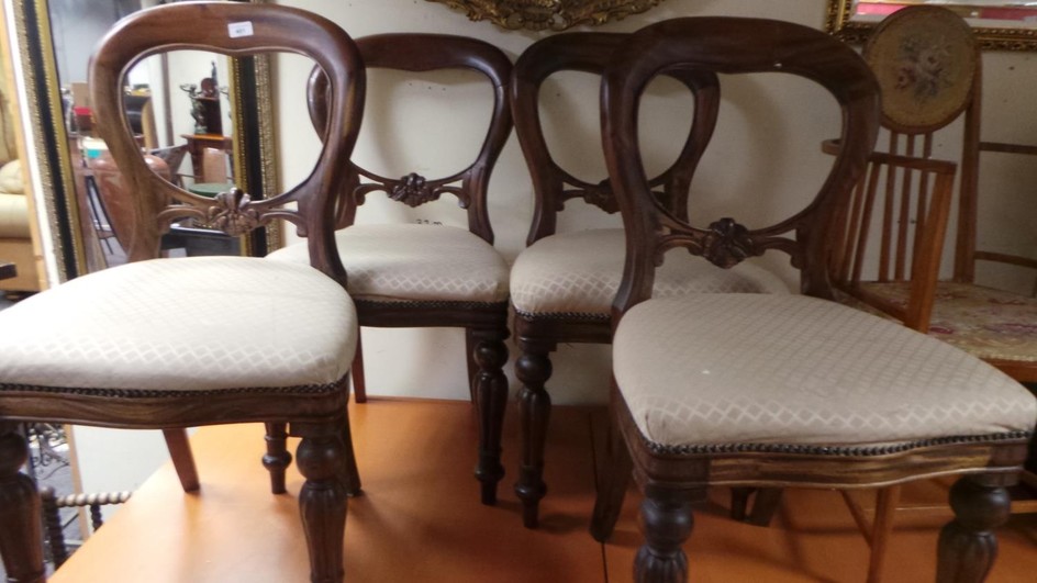 Set of 4x Mahogany Dining Room Chairs