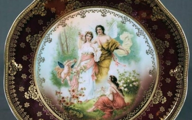 Sevres-Style And Royal Vienna-Style Porcelain Plate