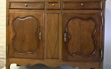 Sideboard with 2 doors - Oak - Late 18th century