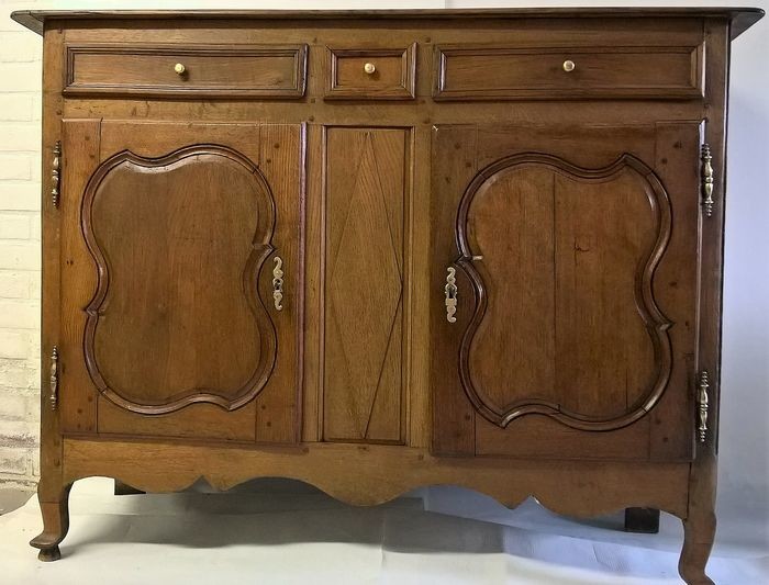 Sideboard with 2 doors - Oak - Late 18th century