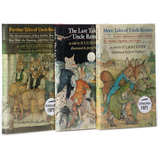 Signed set of Jerry Pinkney Uncle Remus Books