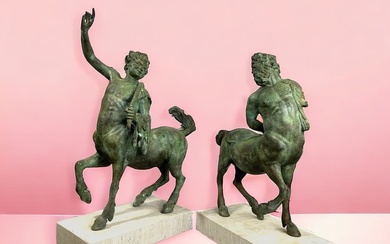 Statue, Coppia di Centauri - 47/54 cm h - 30 cm - Bronze