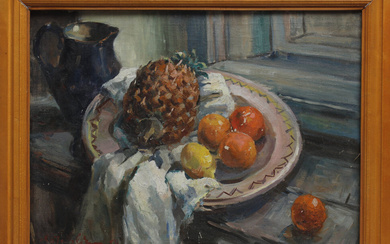 Still life with pineapple 1958. Size: 54x73 cm
