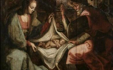 THE NATIVITY OIL PAINTING