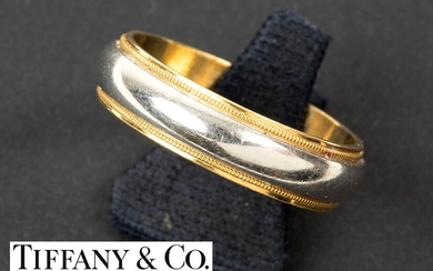 TIFFANY & C° vrij brede (trouw) ring in platina and geelgoud (18 karaat) - 10,7...