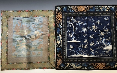 TWO CHINESE EMBROIDERY PIECES