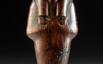 Tall Egyptian New Kingdom Wood Ushabti, ex-Merrin