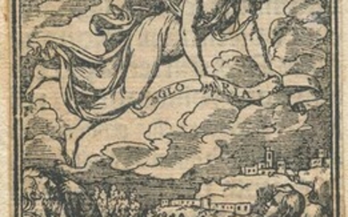 The Announcement to the shepherds Woodcut 16,2 x 7,6 cm...