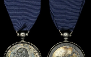 The superb Boulton's Trafalgar Medal awarded to Rear-Admiral J. McKerlie, Royal Navy who, despi...