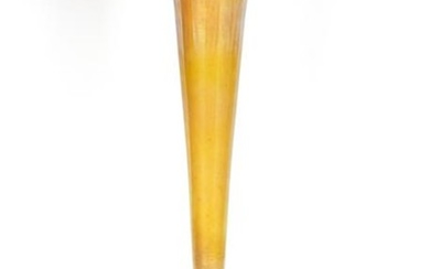 Tiffany Furnace Favrile Bud Vase & Stand 158