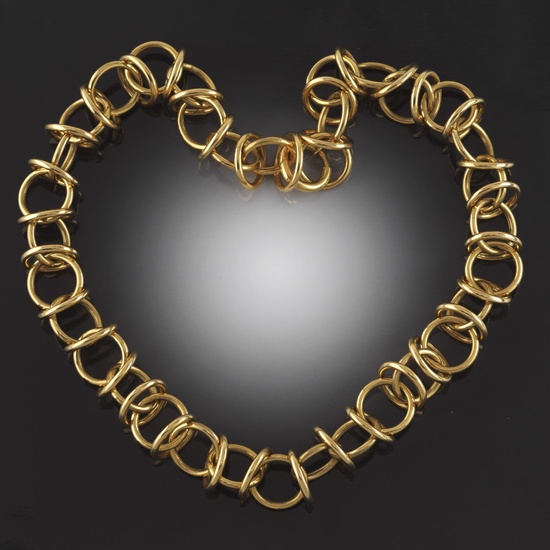 Tiffany & Co. Paloma Picasso 18K Gold Cage Circles Necklace