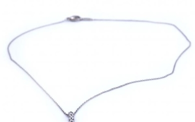 Tiffany & Co. Platinum Diamond Jazz Drop Necklace