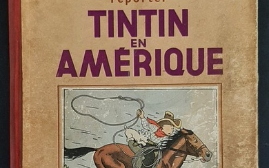 Tintin T3 - Tintin en Amérique (A4) - N&B - C - Reprint - (1937)