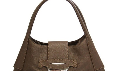 Tod's Women's Leather Tote Bag Beige Brown