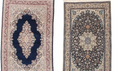 SOLD. Two Persian rugs. Kerman rug. 216 x 134 cm. And Nain rug. 212 x 127 cm. Both late 20th century.(2) – Bruun Rasmussen Auctioneers of Fine Art