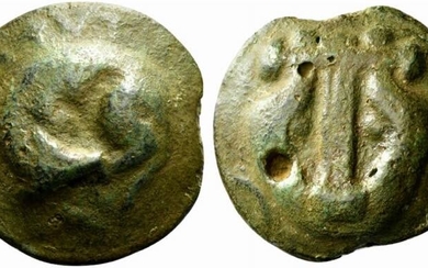 Umbria, Tuder, c. 220-200 BC. Cast Æ Semis (31.5mm, 41.60g,...